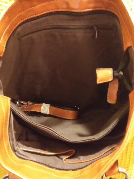 New Orange Brown Soft Briefcase/Work Bag - Picture 4 of 7
